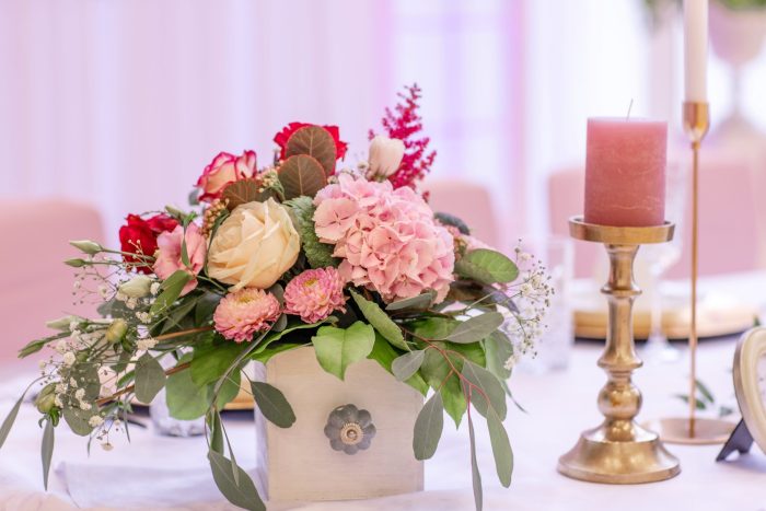 Tischdekoration in Vintage Romantik von Vollverliebt Eventdesign