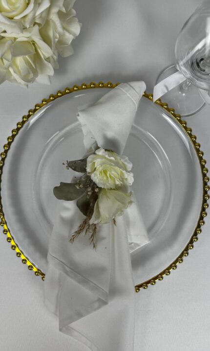 Platzteller Pünktchen Gold